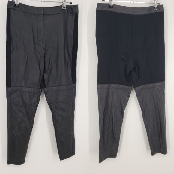 3/$25 BCBGMaxazria Faux Leather Leggings S High Rise Vegan Skinny Pants Ankle - Picture 1 of 11